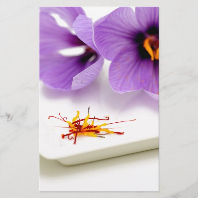 Lámina Flores de azafrán (Anverso)