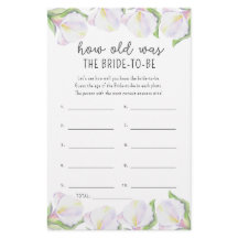 Flores de cala - Qué edad tenía la novia