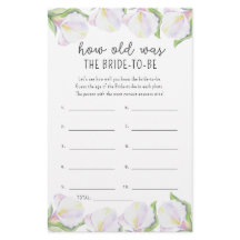 Flores de Calla - Qué edad tenía la novia para ser