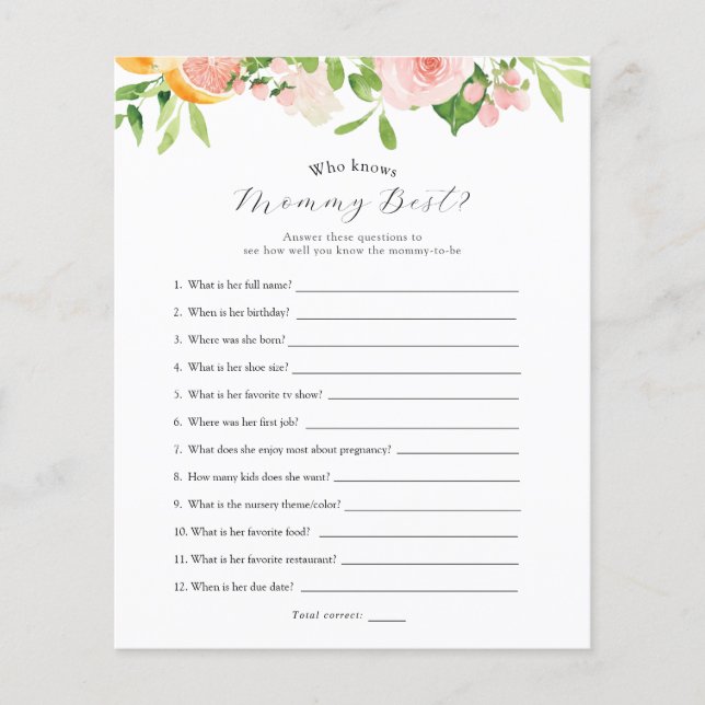 Lámina Flores de cítricos rosados que conocen mejor a mam (Anverso)