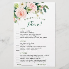 Lámina Flores de color rosa con vegetación Juego de Despe