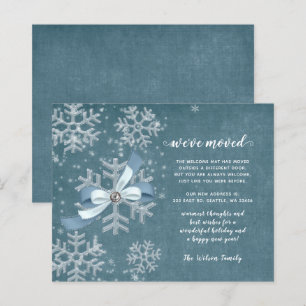 Lámina Flores de copo de nieve que hemos movido la tarjet