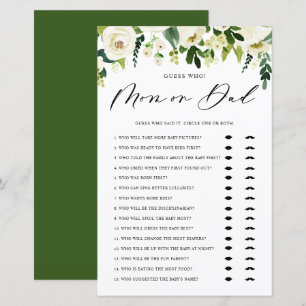 Lámina Flores de invierno blancas adivinan quién es el ju