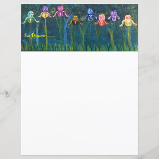 Lámina Flores de iris estacionarias