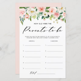 Lámina Flores De Jardín Cuán Antiguo Era El Juego De Bebé