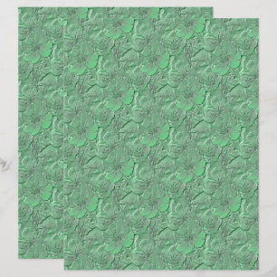 Lámina Flores de margarita verde Naturaleza Patrón de art