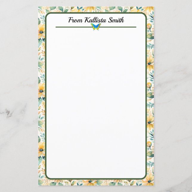 Lámina Flores de oro soleadas (Anverso)