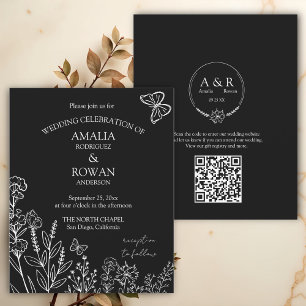 Lámina Flores de prados Invitación a presupuesto de Boda 