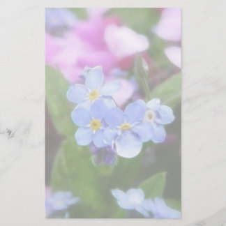 Lámina Flores De Primavera - Olvídate De Mí Nots Y Redbud