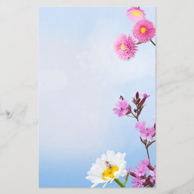 Lámina Flores de primavera Papel de broche (Anverso)