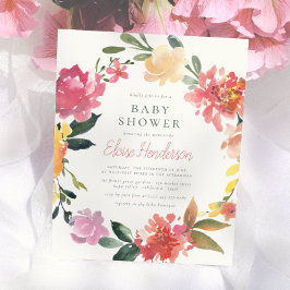 Lámina Flores de Primavera | Presupuesto para Baby Shower