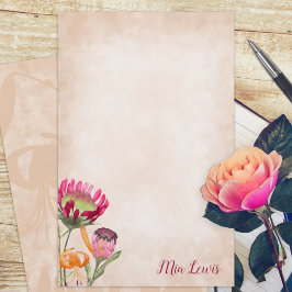 Lámina Flores de Protea Personalizadas