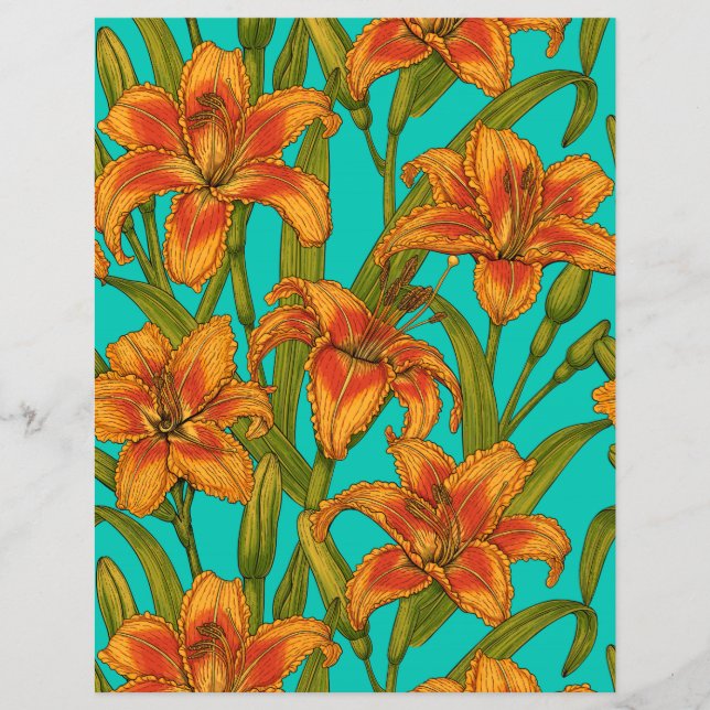 Lámina Flores diarias de Tawny (Anverso)