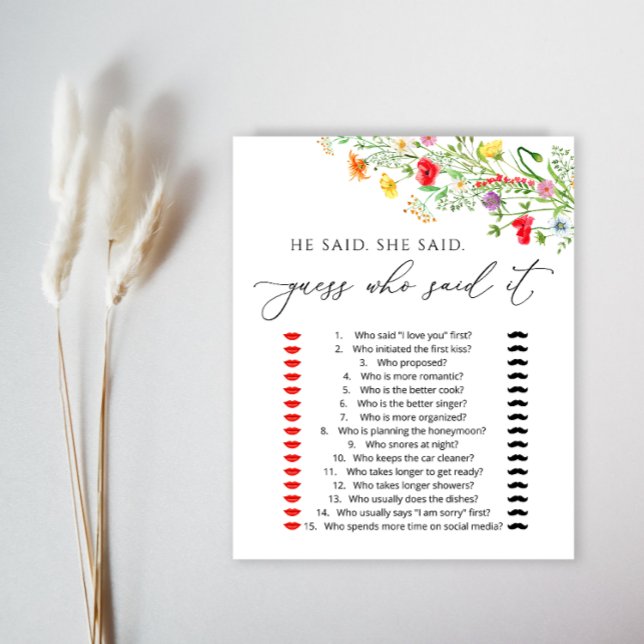 Lámina Flores elegantes juego de ducha de novia (Subido por el creador)