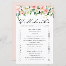 Lámina Flores Jardín Prefiere Baby Shower