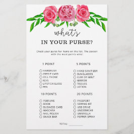 Lámina Flores que hay en tu juego de bolsos