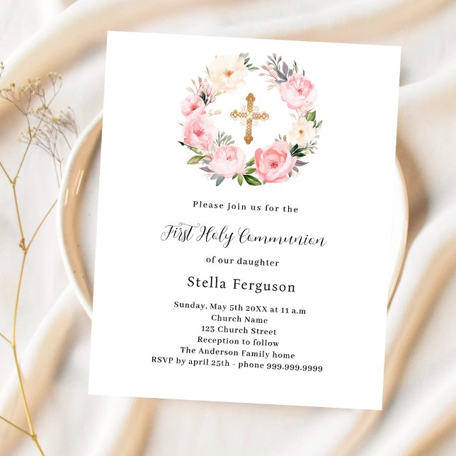 Lámina Flores rosadas coronaron la primera invitación de  (Subido por el creador)