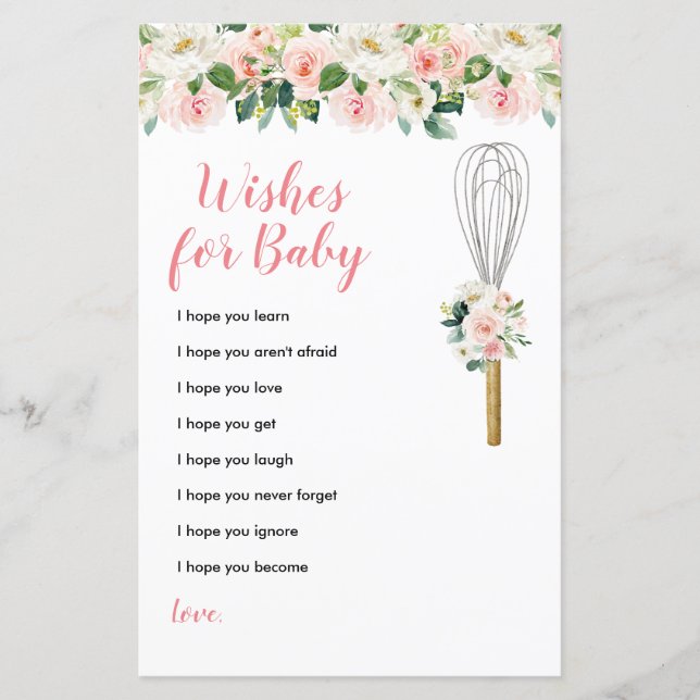 Lámina Flores rosas deseadas de vegetación para el bebé f (Anverso)