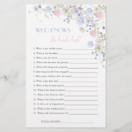 Lámina Flores salvajes de primavera ducha de novias que c