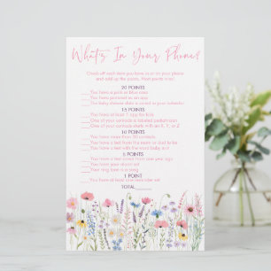 Lámina Flores salvajes Pink Meadow ¿Qué hay en tu juego d