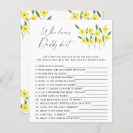 Lámina Flores salvajes Quién conoce mejor a papá