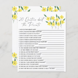 Lámina Flores silvestres - 20 preguntas sobre los padres