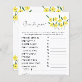 Lámina Flores silvestres adivinan el precio del juego