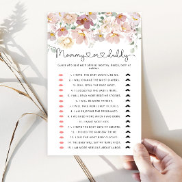 Lámina Flores silvestres adivinan quién lo dijo, juego de