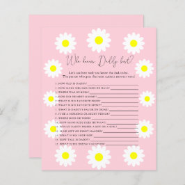 Lámina Flores silvestres Daisies - Quién conoce mejor a D