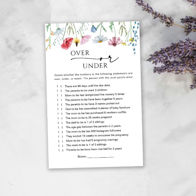 Lámina Flores silvestres encima o debajo del juego del be (Subido por el creador)