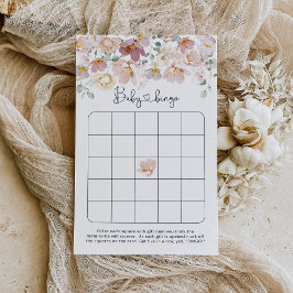 Lámina Flores silvestres florales juego de bingo de ducha