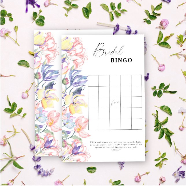 Lámina Flores silvestres - juego de bingo de ducha de nov (Subido por el creador)