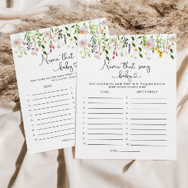 Lámina Flores silvestres Nombre esa canción juego de la d