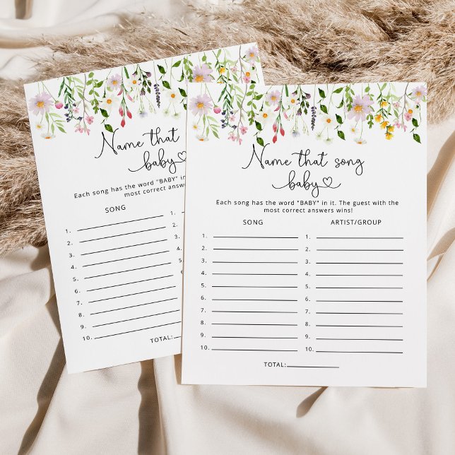 Lámina Flores silvestres Nombre esa canción juego de la d (Subido por el creador)