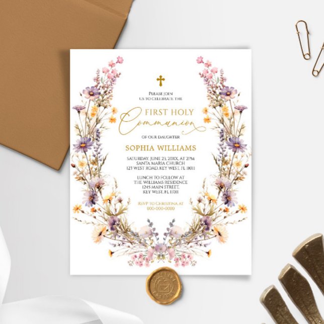 Lámina Flores silvestres para el presupuesto Invitación a (Subido por el creador)
