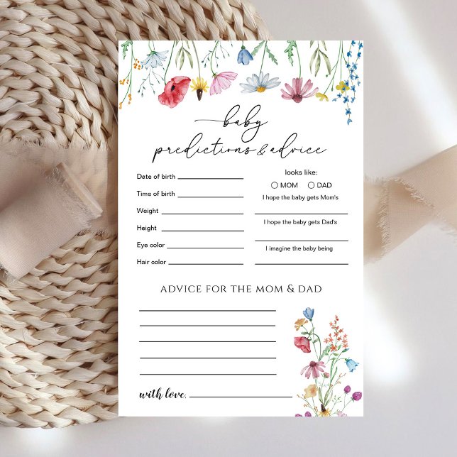 Lámina Flores silvestres predicciones y consejos para beb (Subido por el creador)