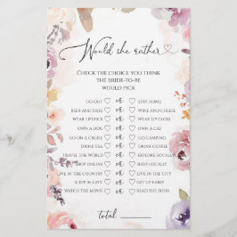 Lámina Flores silvestres Prefiere un juego de ducha de no