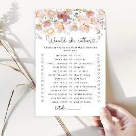 Lámina Flores silvestres Prefiere un juego de ducha de no