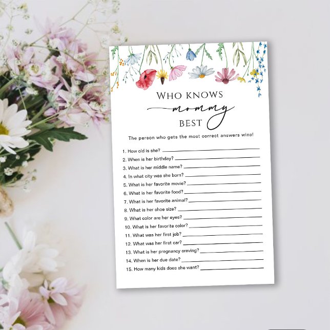 Lámina Flores silvestres que conoce a mamá mejor juego (Subido por el creador)