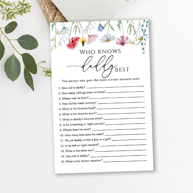 Lámina Flores silvestres que conoce el mejor juego para p (Subido por el creador)