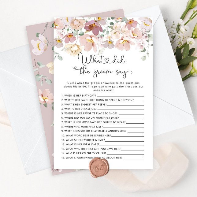 Lámina Flores silvestres ¿Qué dijo el novio de la ducha d (Subido por el creador)