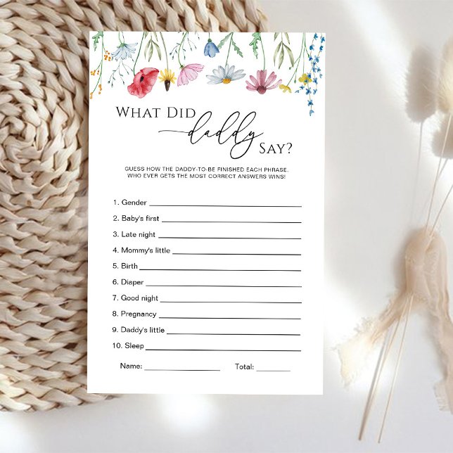 Lámina Flores silvestres ¿Qué dijo papá? (Subido por el creador)