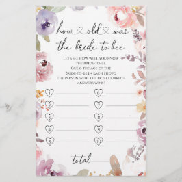 Lámina Flores silvestres ¿Qué edad tenía la novia para ju