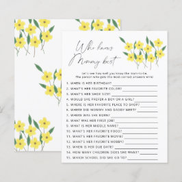 Lámina Flores silvestres Quién conoce el mejor juego de m