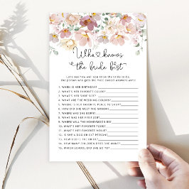 Lámina Flores silvestres Quién conoce el mejor juego de n