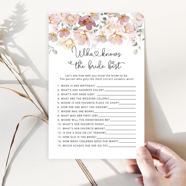 Lámina Flores silvestres Quién conoce el mejor juego de n (Subido por el creador)