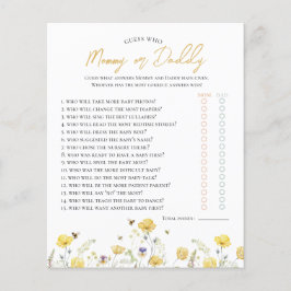 Lámina Flores silvestres y abejas adivinen quién es el ju