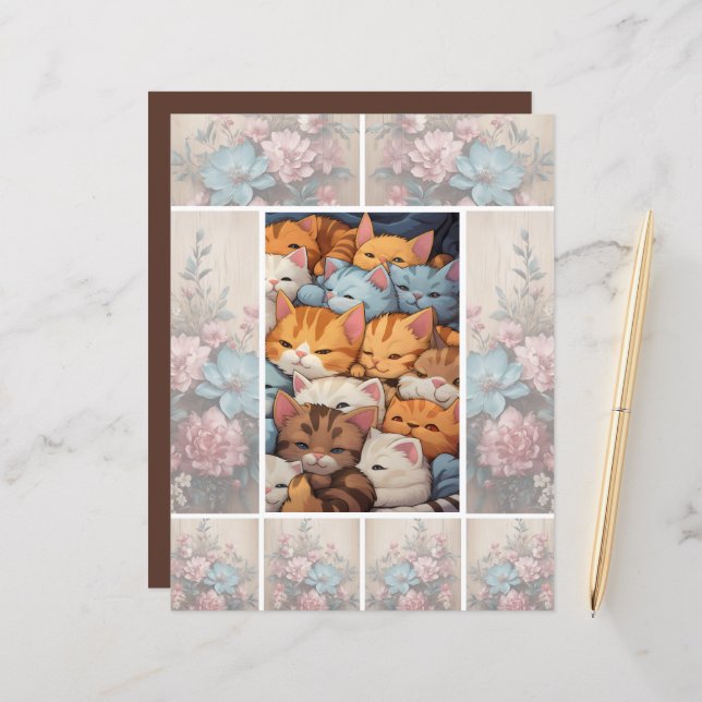 Lámina Flores Sombra Fondo de la luz suave (Anverso/Reverso In Situ)