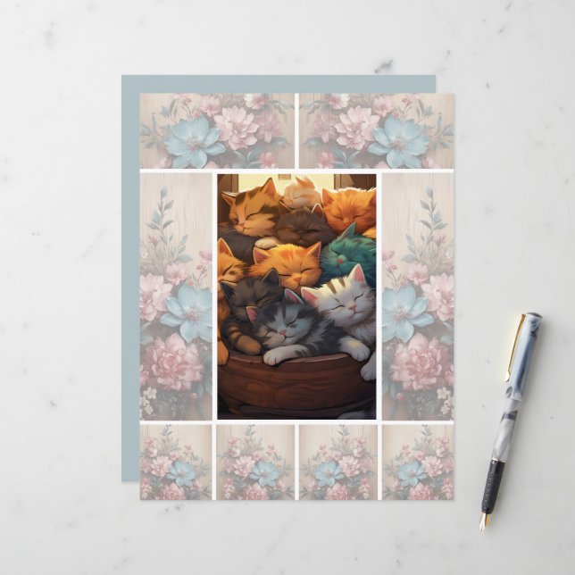 Lámina Flores Sombra Fondo de la luz suave (Anverso/Reverso In Situ)