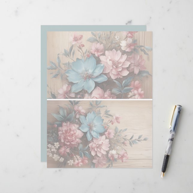 Lámina Flores Sombra Fondo de la luz suave (Anverso/Reverso In Situ)